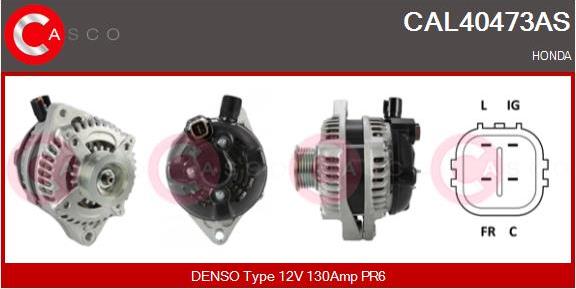 Casco CAL40473AS - Alternator autospares.lv