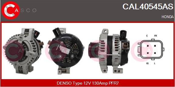 Casco CAL40545AS - Alternator autospares.lv