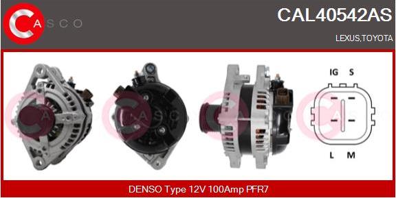Casco CAL40542AS - Alternator autospares.lv