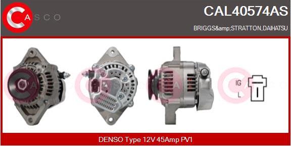 Casco CAL40574AS - Alternator autospares.lv