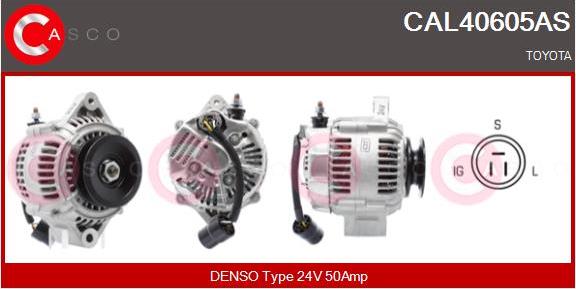 Casco CAL40605AS - Alternator autospares.lv