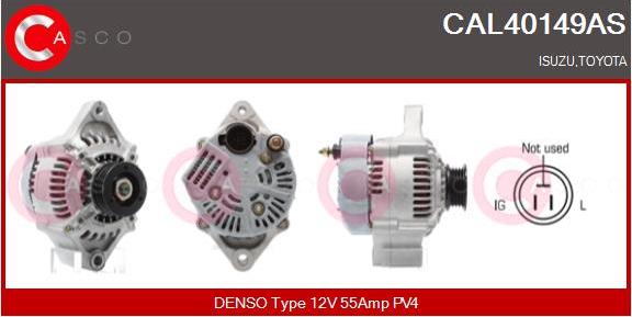 Casco CAL40149AS - Alternator autospares.lv