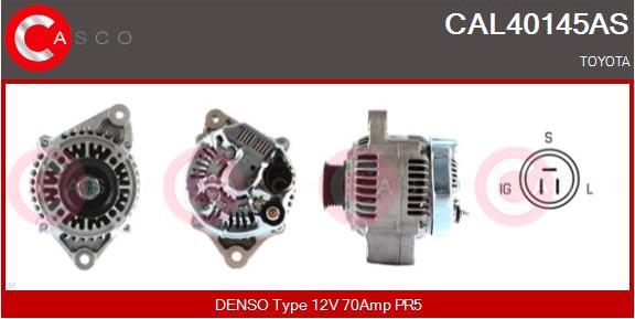 Casco CAL40145AS - Alternator autospares.lv