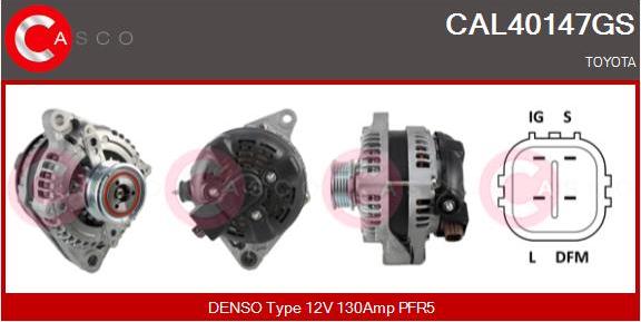 Casco CAL40147GS - Alternator autospares.lv