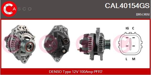 Casco CAL40154GS - Alternator autospares.lv