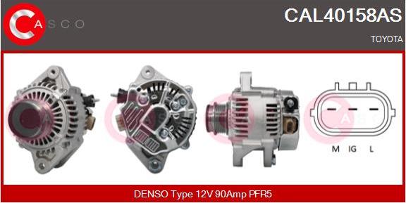 Casco CAL40158AS - Alternator autospares.lv