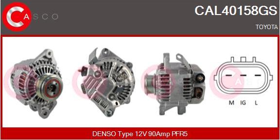 Casco CAL40158GS - Alternator autospares.lv