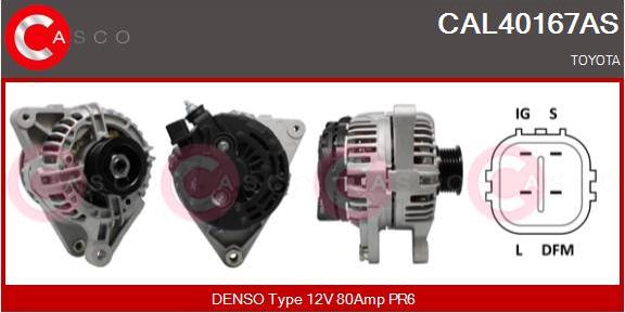 Casco CAL40167AS - Alternator autospares.lv