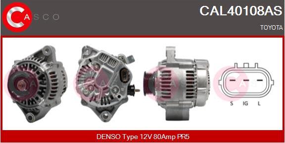 Casco CAL40108AS - Alternator autospares.lv