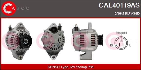 Casco CAL40119AS - Alternator autospares.lv