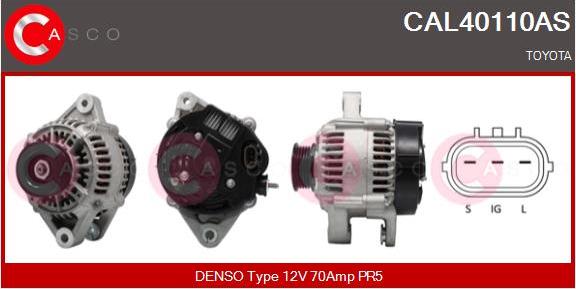 Casco CAL40110AS - Alternator autospares.lv