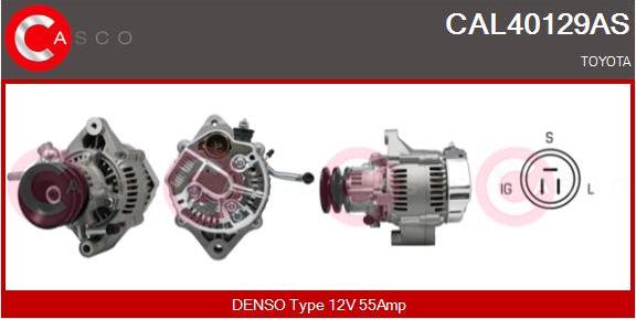 Casco CAL40129AS - Alternator autospares.lv