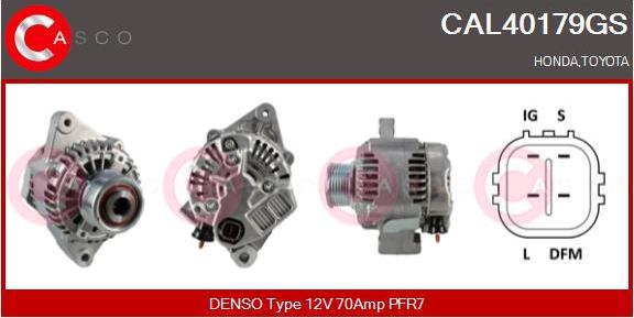 Casco CAL40179GS - Alternator autospares.lv