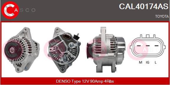 Casco CAL40174AS - Alternator autospares.lv