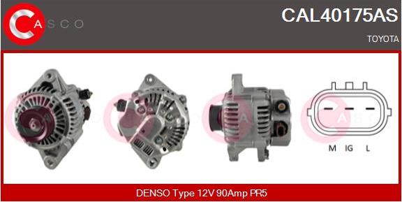 Casco CAL40175AS - Alternator autospares.lv