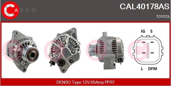 Casco CAL40178AS - Alternator autospares.lv