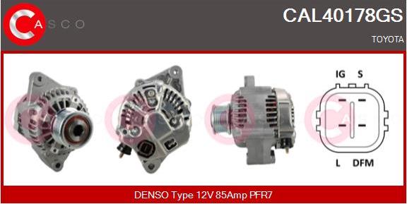 Casco CAL40178GS - Alternator autospares.lv