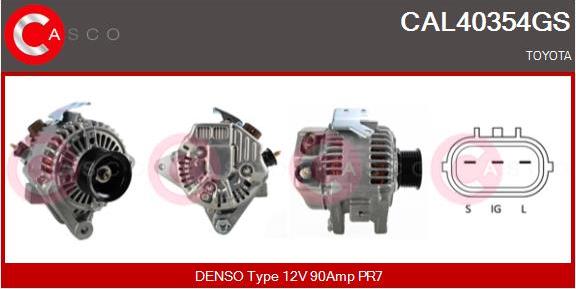 Casco CAL40354GS - Alternator autospares.lv