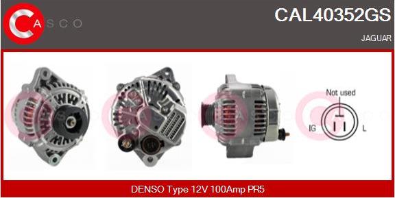 Casco CAL40352GS - Alternator autospares.lv