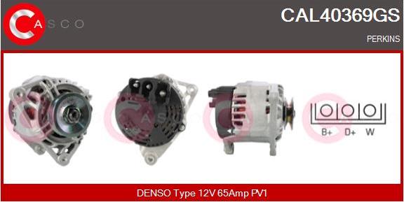 Casco CAL40369GS - Alternator autospares.lv