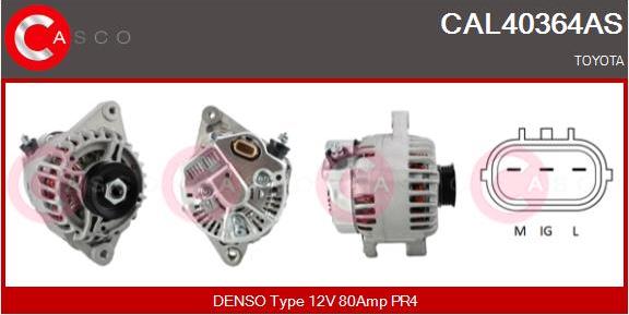 Casco CAL40364AS - Alternator autospares.lv