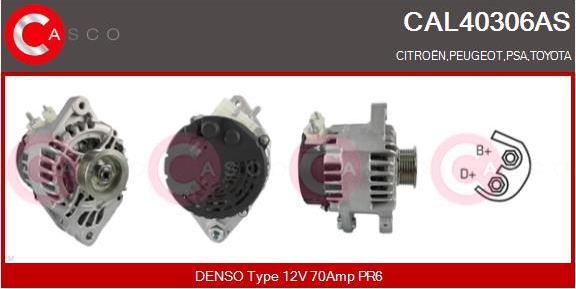 Casco CAL40306AS - Alternator autospares.lv