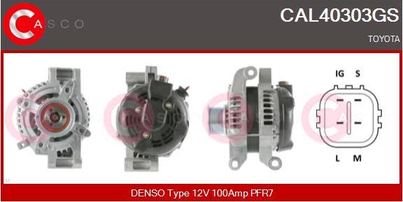 Casco CAL40303GS - Alternator autospares.lv