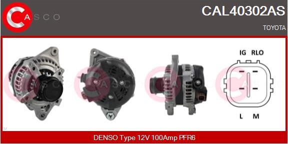 Casco CAL40302AS - Alternator autospares.lv