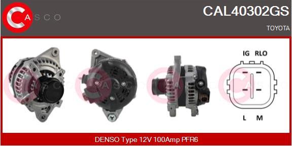 Casco CAL40302GS - Alternator autospares.lv