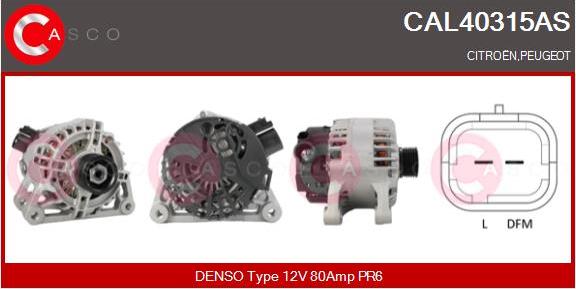 Casco CAL40315AS - Alternator autospares.lv