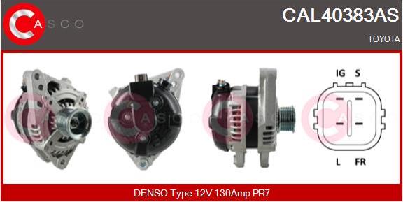 Casco CAL40383AS - Alternator autospares.lv