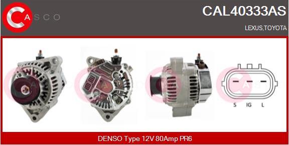 Casco CAL40333AS - Alternator autospares.lv