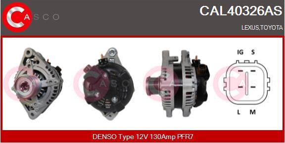 Casco CAL40326AS - Alternator autospares.lv