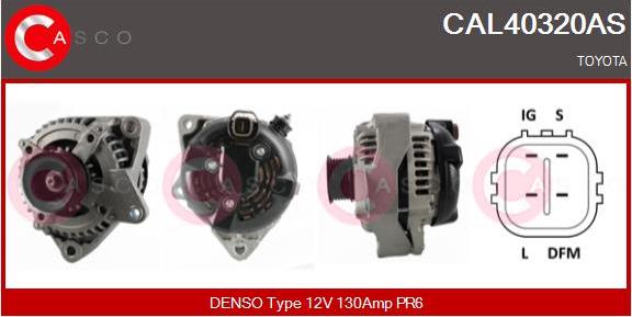 Casco CAL40320AS - Alternator autospares.lv