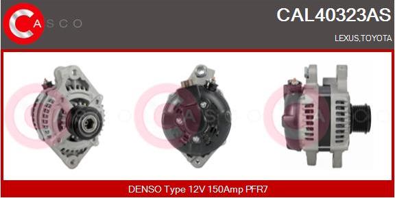 Casco CAL40323AS - Alternator autospares.lv