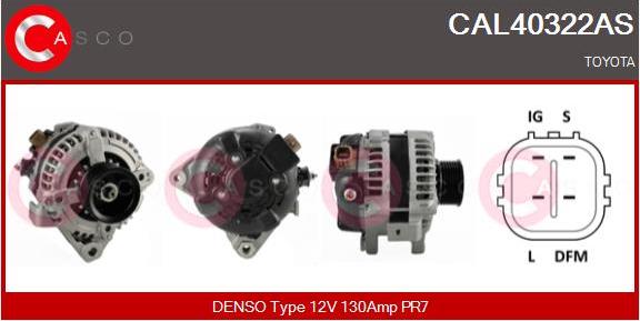 Casco CAL40322AS - Alternator autospares.lv