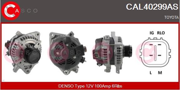 Casco CAL40299AS - Alternator autospares.lv