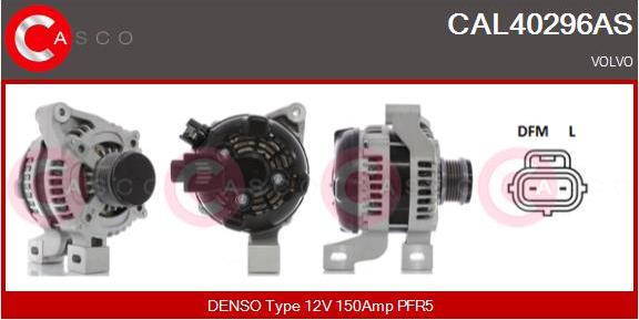 Casco CAL40296AS - Alternator autospares.lv