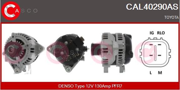 Casco CAL40290AS - Alternator autospares.lv