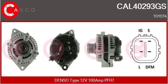 Casco CAL40293GS - Alternator autospares.lv