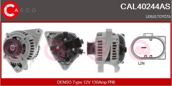 Casco CAL40244AS - Alternator autospares.lv