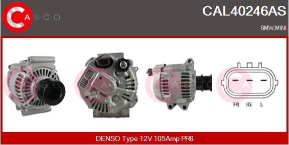 Casco CAL40246AS - Alternator autospares.lv