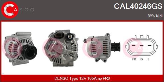 Casco CAL40246GS - Alternator autospares.lv