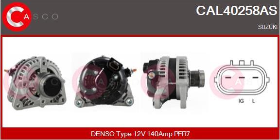 Casco CAL40258AS - Alternator autospares.lv