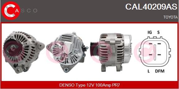 Casco CAL40209AS - Alternator autospares.lv