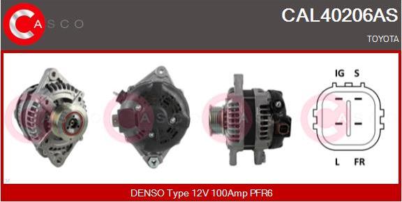 Casco CAL40206AS - Alternator autospares.lv