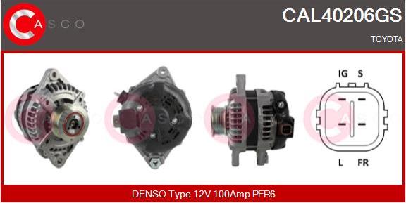 Casco CAL40206GS - Alternator autospares.lv