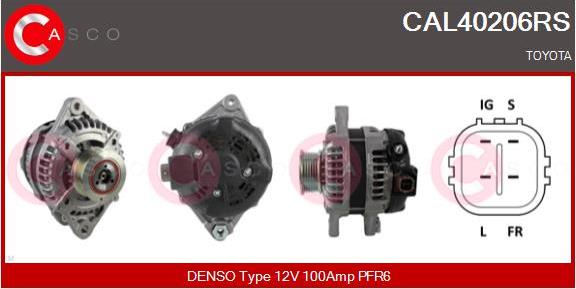 Casco CAL40206RS - Alternator autospares.lv