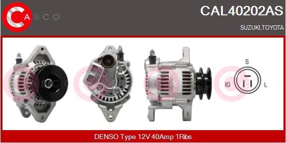 Casco CAL40202AS - Alternator autospares.lv