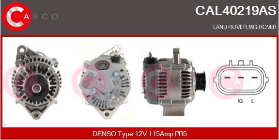 Casco CAL40219AS - Alternator autospares.lv